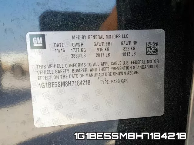 1G1BE5SM8H7184218 фото 2