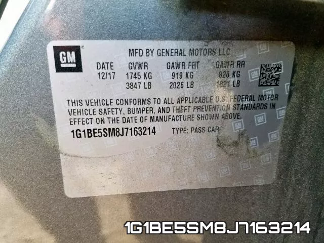 1G1BE5SM8J7163214 фото 2