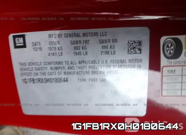1G1FB1RX0H0180644 фото 10