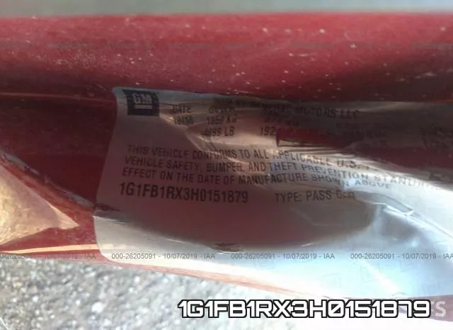 1G1FB1RX3H0151879 фото 9