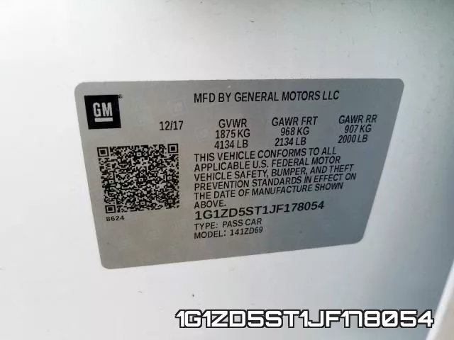 1G1ZD5ST1JF178054 фото 2