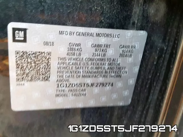 1G1ZD5ST5JF279274 фото 2