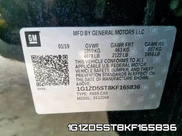 1G1ZD5ST8KF165836 фото 2
