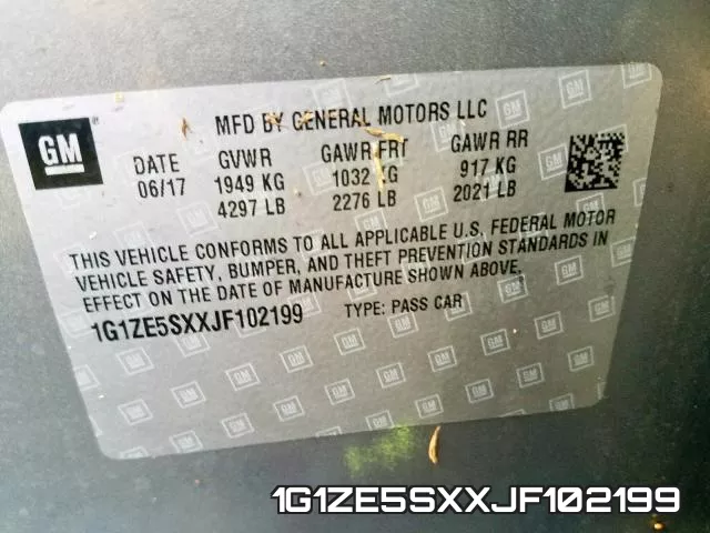 1G1ZE5SXXJF102199 фото 2
