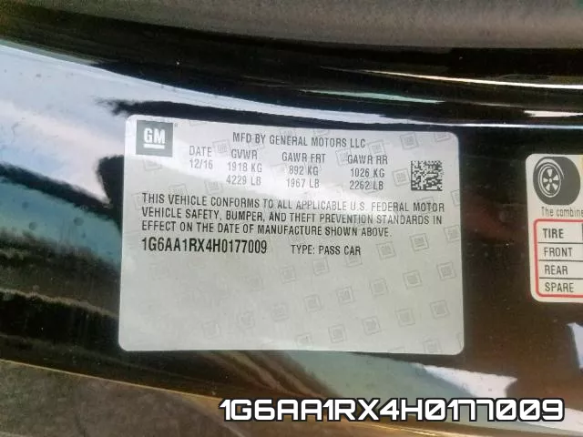 1G6AA1RX4H0177009 фото 2