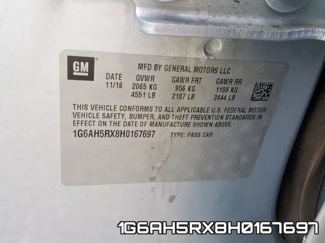 1G6AH5RX8H0167697 фото 2