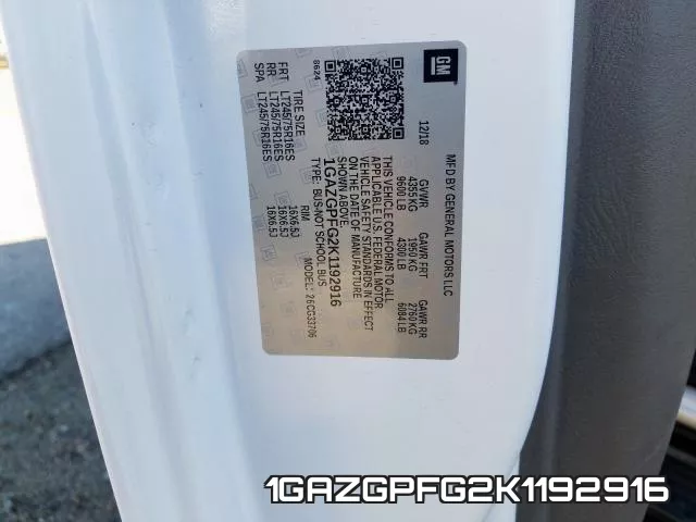 1GAZGPFG2K1192916 фото 2