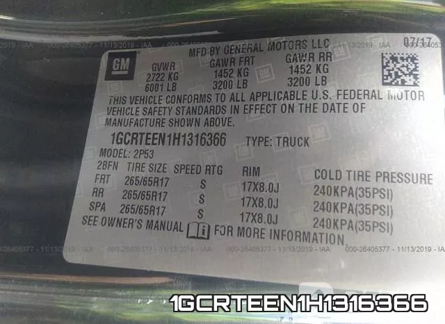 1GCRTEEN1H1316366 фото 10