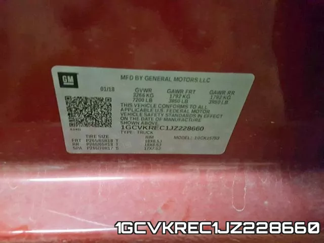 1GCVKREC1JZ228660 фото 2