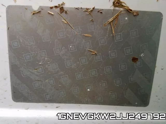 1GNEVGKW2JJ249792 фото 2