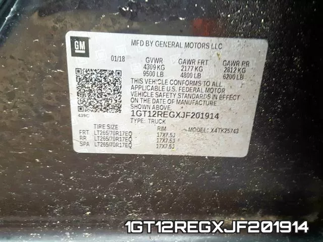 1GT12REGXJF201914 фото 2
