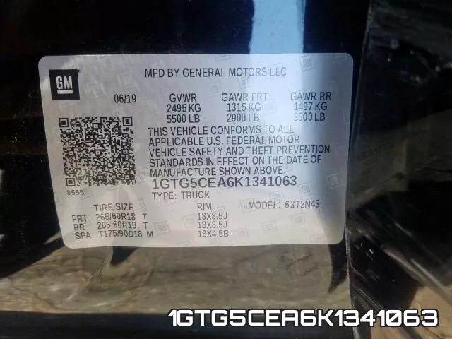 1GTG5CEA6K1341063 фото 2