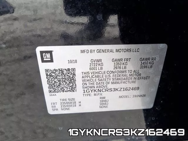 1GYKNCRS3KZ162469 фото 2