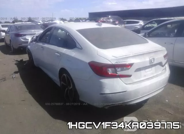 1HGCV1F34KA039775 фото 4
