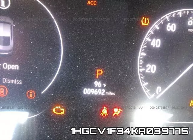 1HGCV1F34KA039775 фото 8