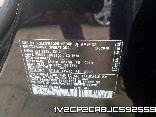 1V2CP2CA8JC592559 фото 2