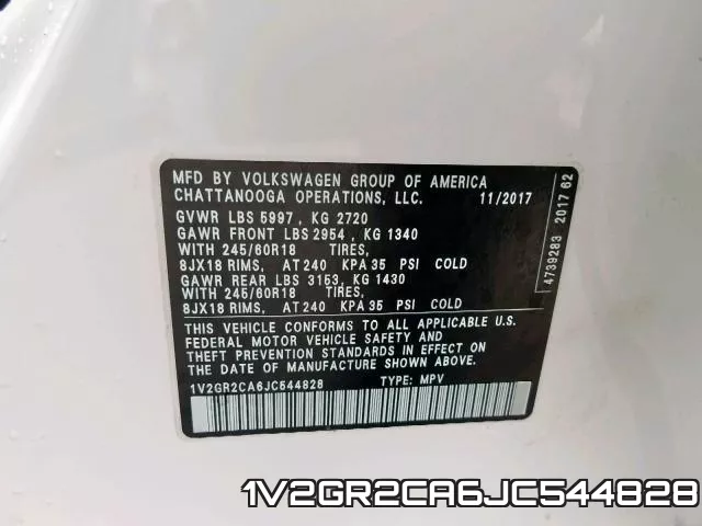 1V2GR2CA6JC544828 фото 2