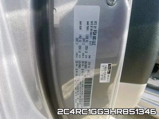 2C4RC1GG3HR851346 фото 2