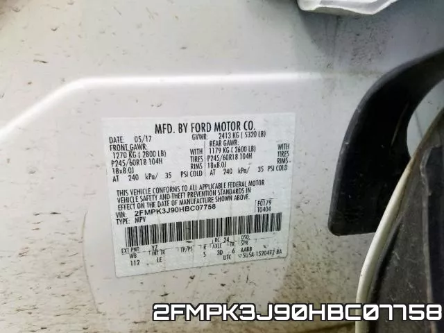 2FMPK3J90HBC07758 фото 2