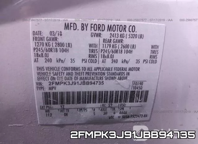 2FMPK3J91JBB94735 фото 8