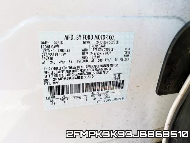2FMPK3K93JBB68510 фото 2