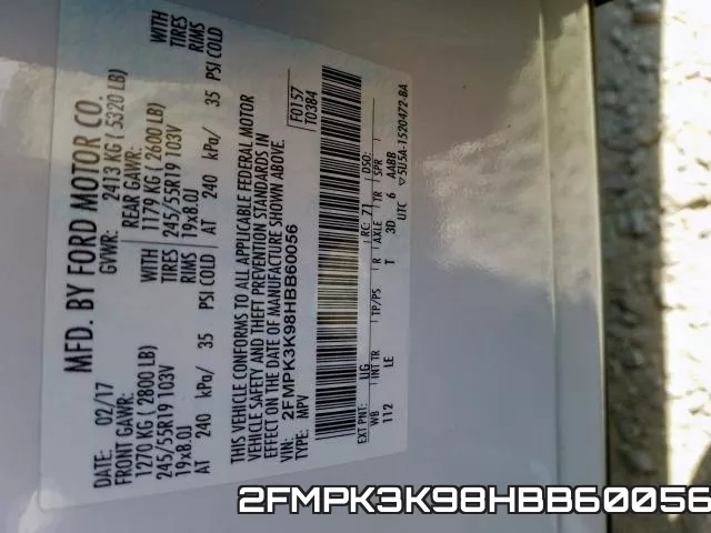 2FMPK3K98HBB60056 фото 2