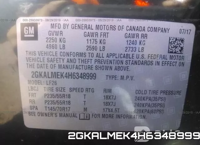 2GKALMEK4H6348999 фото 10