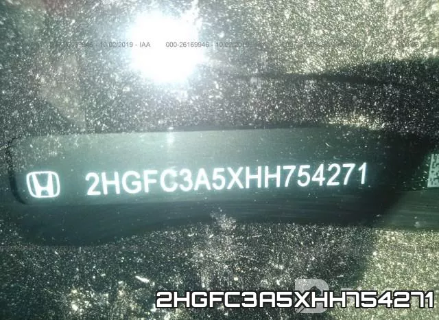 2HGFC3A5XHH754271 фото 6