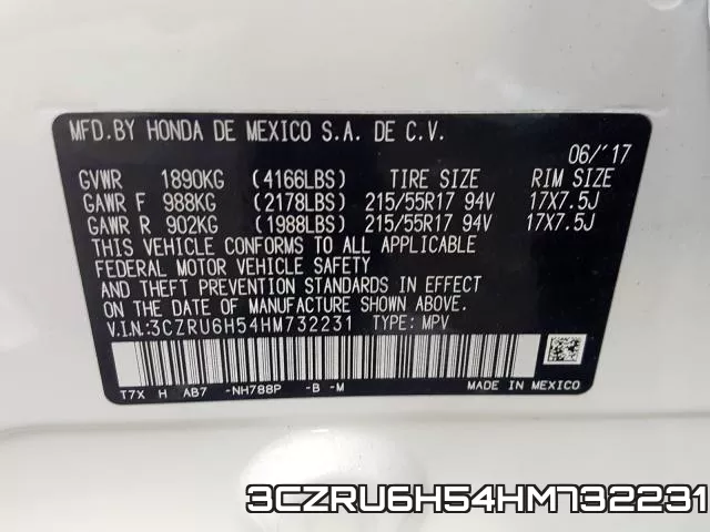 3CZRU6H54HM732231 фото 2
