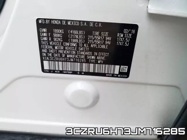 3CZRU6H73JM716285 фото 2