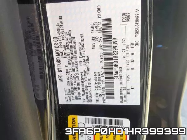 3FA6P0HD1HR399399 фото 2