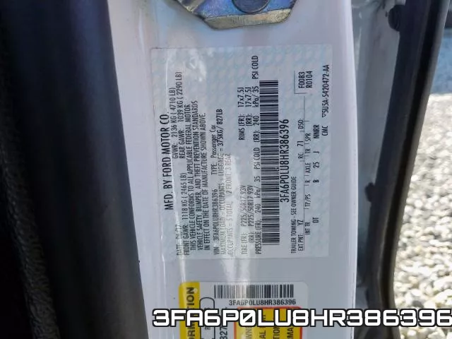 3FA6P0LU8HR386396 фото 2