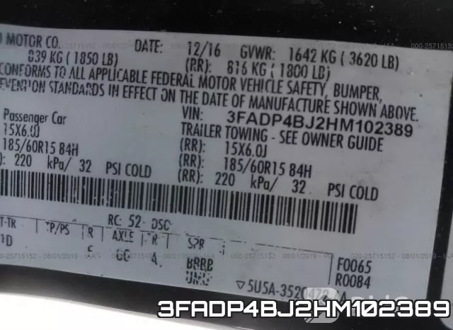 3FADP4BJ2HM102389 фото 10