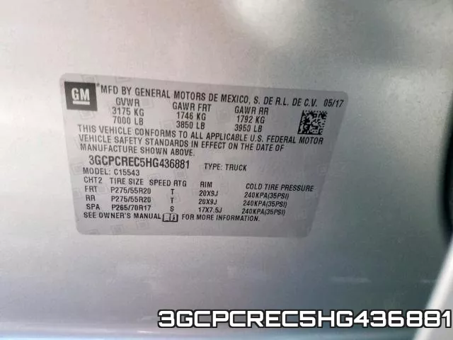 3GCPCREC5HG436881 фото 2