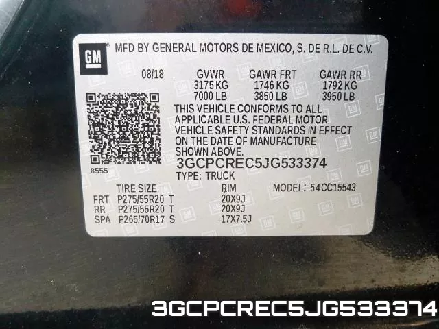 3GCPCREC5JG533374 фото 2