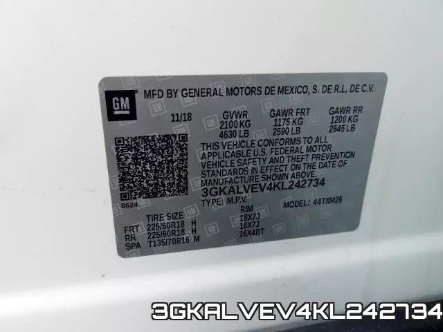 3GKALVEV4KL242734 фото 2