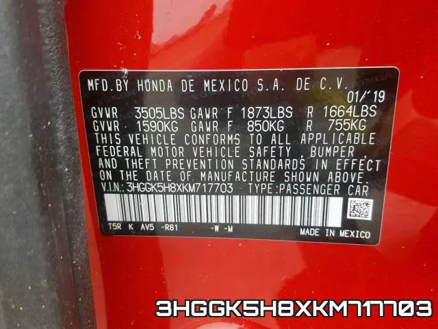 3HGGK5H8XKM717703 фото 2