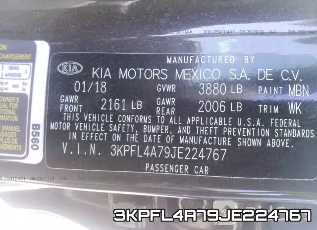 3KPFL4A79JE224767 фото 8