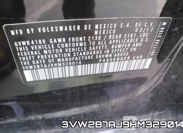 3VW2B7AJ9HM329014 фото 10