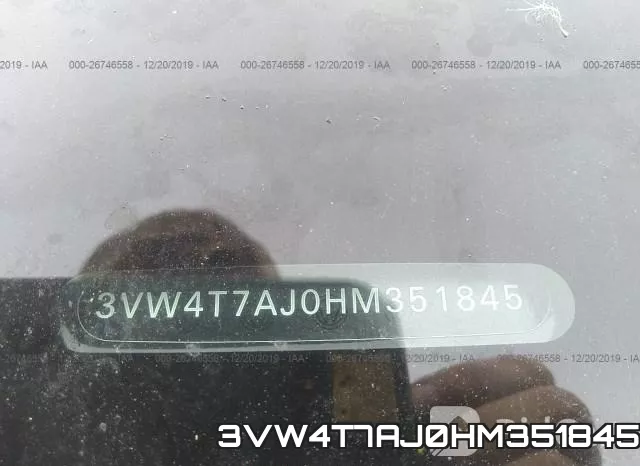 3VW4T7AJ0HM351845 фото 9