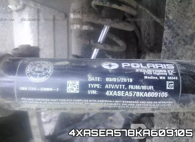 4XASEA578KA609105 фото 2
