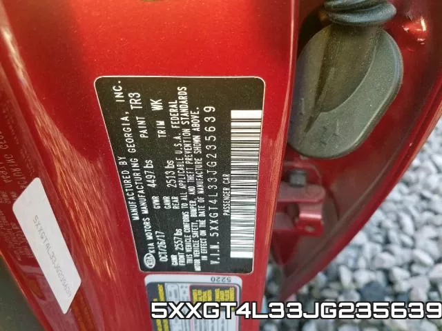 5XXGT4L33JG235639 фото 2