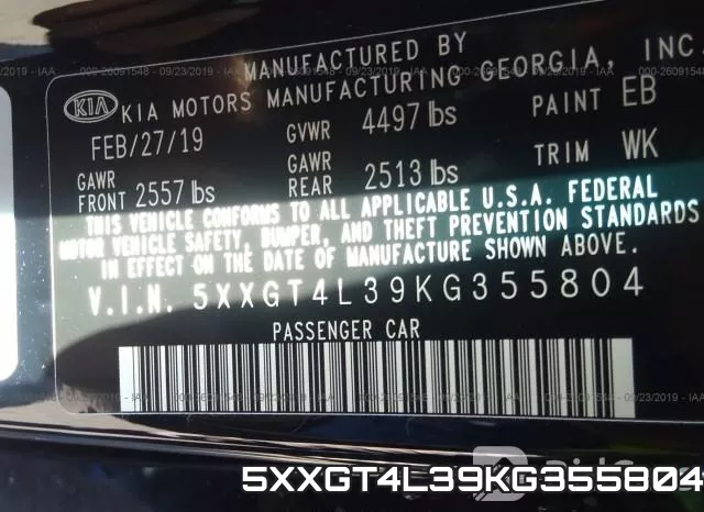 5XXGT4L39KG355804 фото 9