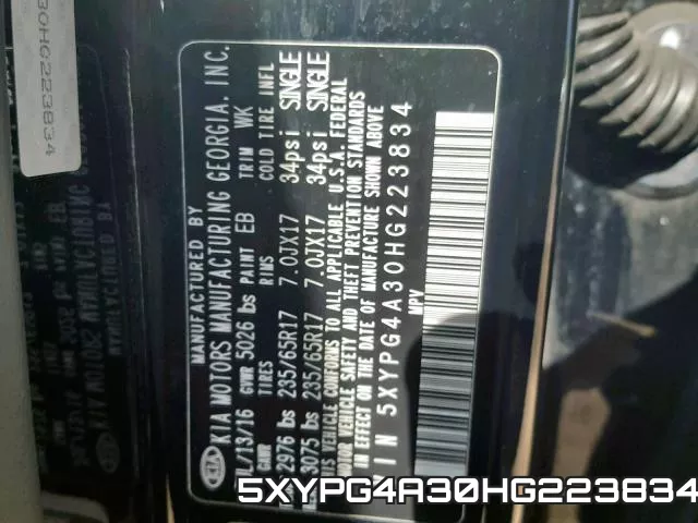5XYPG4A30HG223834 фото 2