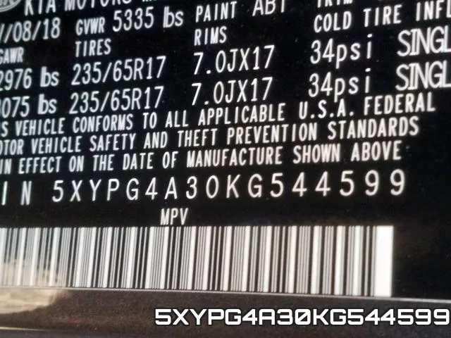 5XYPG4A30KG544599 фото 2
