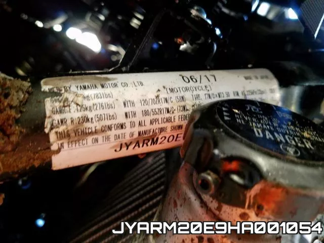 JYARM20E9HA001054 фото 2