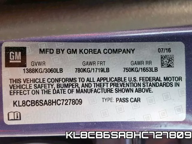KL8CB6SA8HC727809 фото 2