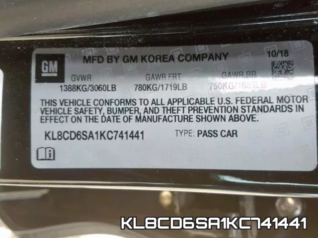 KL8CD6SA1KC741441 фото 2