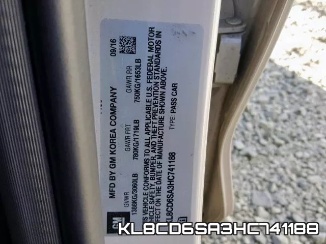 KL8CD6SA3HC741188 фото 2