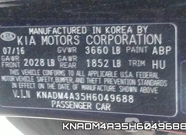 KNADM4A35H6049688 фото 10